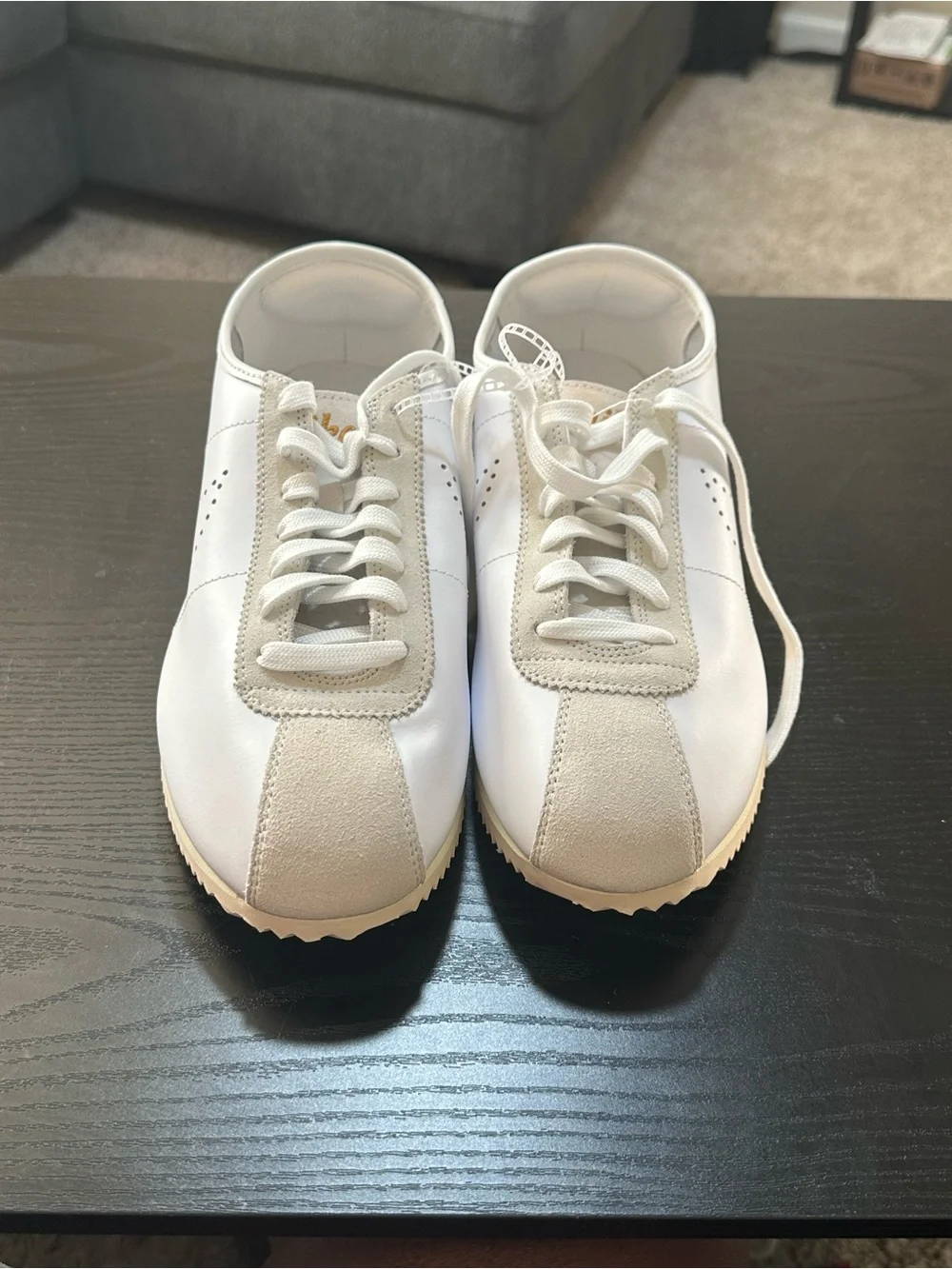 Nike WMNS Cortez Leather White Bronze Perforated Swoosh NWOB Sz 11.5